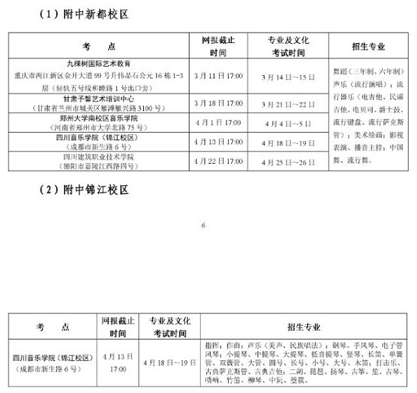 四川音乐学院附中