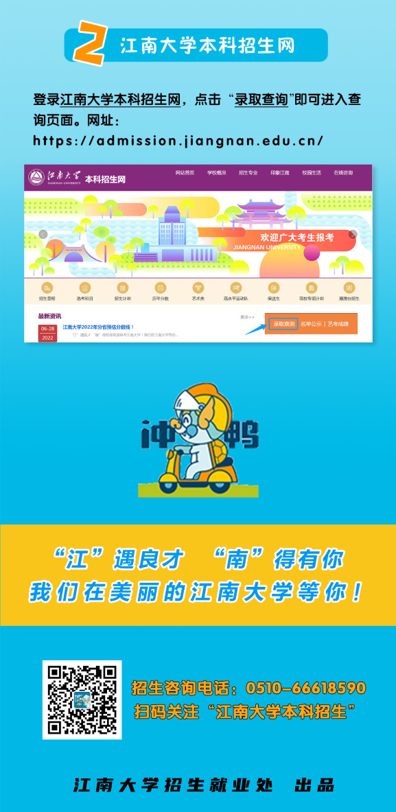 2022年江南大学音乐学专业、舞蹈编导专业各省高考录取分数线发布（7.14更新）
